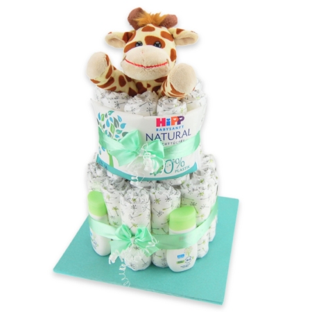 Süße Windeltorte im Minnie Mouse Design  Besonderes Geschenk zur Geburt,  Taufe oder Babyparty